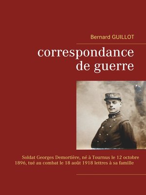 cover image of Correspondance de guerre